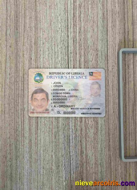 Liberia driving license photolook